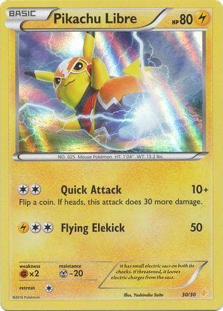 Pikachu Libre 30 — XY Trainer Kit: Pikachu Libre and Suicune