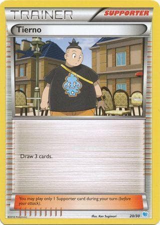 Tierno (Blue Symbol) 20/30 — XY Trainer Kit: Pikachu Libre and Suicune