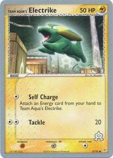 Carta Team Aqua's Electrike (10/25) do set World Championship 2004: Blaziken Tech — Pokémon TCG | Bynx