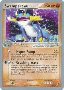 Carta Swampert ex (04/25) do set World Championship 2004: Rocky Beach — Pokémon TCG | Bynx