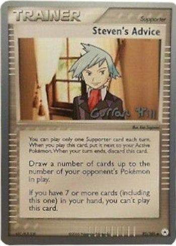 Carta Steven's Advice (11/18) do set World Championship 2005: Bright Aura — Pokémon TCG | Bynx