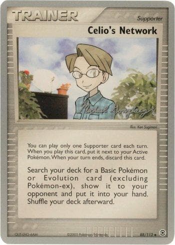 Carta Celio's Network do set World Championship 2005: King of the West — Pokémon TCG | Bynx