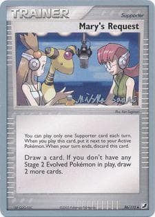 Carta Mary's Request (16/25) do set World Championship 2006: Suns & Moons — Pokémon TCG | Bynx