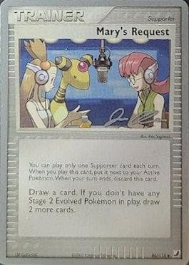 Carta Mary's Request (11/20) do set World Championship 2006: Mewtrick — Pokémon TCG | Bynx