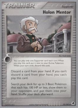 Carta Holon Mentor (15/28) do set World Championship 2007: Flyvees — Pokémon TCG | Bynx