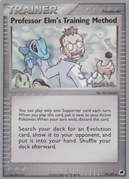 Carta Professor Elm's Training Method (23/28) do set World Championship 2007: Flyvees — Pokémon TCG | Bynx