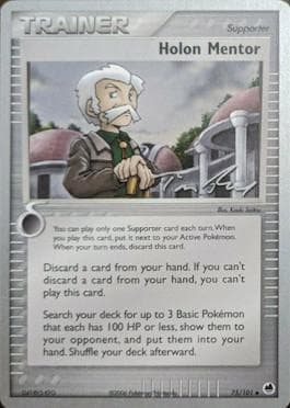 Carta Holon Mentor (15/26) do set World Championship 2007: Legendary Ascent — Pokémon TCG | Bynx
