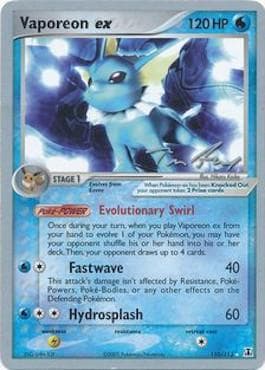Carta Vaporeon ex (07/26) do set World Championship 2007: Legendary Ascent — Pokémon TCG | Bynx
