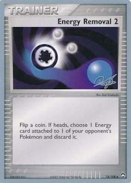 Carta Energy Removal 2 (13/19) do set World Championship 2008: Bliss Control — Pokémon TCG | Bynx