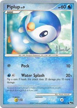 Carta Piplup LV.9 (A) (05/29) do set World Championship 2008: Empotech — Pokémon TCG | Bynx