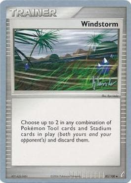 Carta Windstorm (25/29) do set World Championship 2008: Empotech — Pokémon TCG | Bynx
