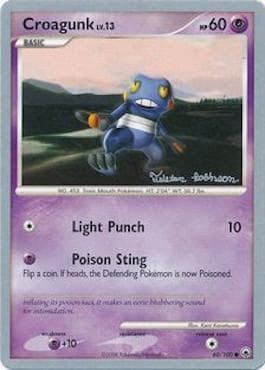 Carta Croagunk (01/20) do set World Championship 2008: Intimidation — Pokémon TCG | Bynx