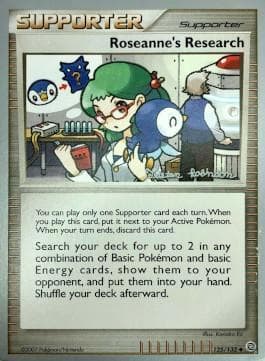 Carta Roseanne's Research (11/20) do set World Championship 2008: Intimidation — Pokémon TCG | Bynx