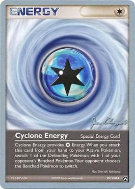 Carta Cyclone Energy (26/27) do set World Championship 2008: Psychic Lock — Pokémon TCG | Bynx
