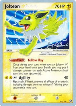 Carta Jolteon Star (12/27) do set World Championship 2008: Psychic Lock — Pokémon TCG | Bynx
