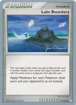 Carta Lake Boundary (19/27) do set World Championship 2008: Psychic Lock — Pokémon TCG | Bynx