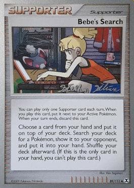 Carta Bebe's Search (14/27) do set World Championship 2009: Luxdrill — Pokémon TCG | Bynx