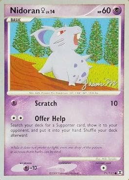 Carta Nidoran Female (07/24) do set World Championship 2009: Queengar — Pokémon TCG | Bynx