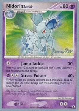 Carta Nidorina (08/24) do set World Championship 2009: Queengar — Pokémon TCG | Bynx