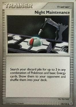 Carta Night Maintenance (15/24) do set World Championship 2009: Queengar — Pokémon TCG | Bynx