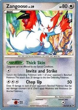 Carta Zangoose (06/24) do set World Championship 2009: Queengar — Pokémon TCG | Bynx