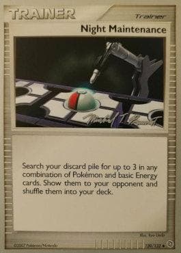 Carta Night Maintenance (27/32) do set World Championship 2010: Boltevoir — Pokémon TCG | Bynx