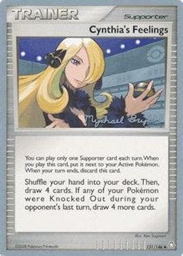 Carta Cynthia's Feelings (21/24) do set World Championship 2010: Happy Luck — Pokémon TCG | Bynx