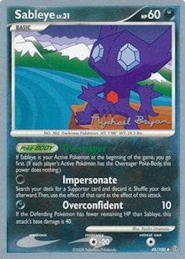 Carta Sableye (09/24) do set World Championship 2010: Happy Luck — Pokémon TCG | Bynx
