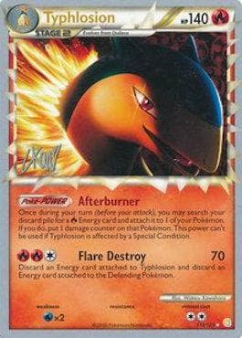 Carta Typhlosion (02/19) do set World Championship 2011: Reshiphlosion — Pokémon TCG | Bynx