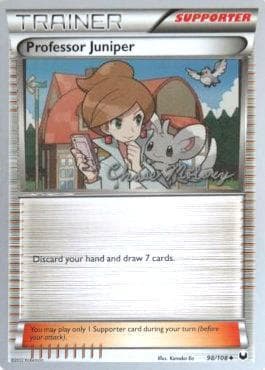 Carta Professor Juniper (09/22) do set World Championship 2012: Eeltwo — Pokémon TCG | Bynx