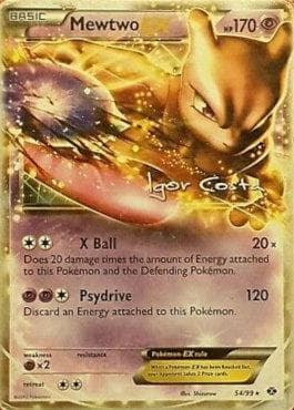 Carta Mewtwo-EX (02/22) do set World Championship 2012: Pesadelo Prism — Pokémon TCG | Bynx