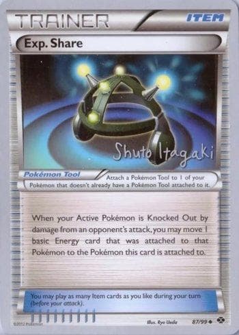 Carta Exp. Share (17/20) do set World Championship 2012: Terraki-Mewtwo — Pokémon TCG | Bynx
