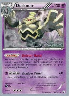 Carta Dusknoir (09/27) do set World Championship 2013: American Gothic — Pokémon TCG | Bynx