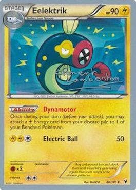 Carta Eelektrik (04/19) do set World Championship 2013: Anguille Sous Roche — Pokémon TCG | Bynx