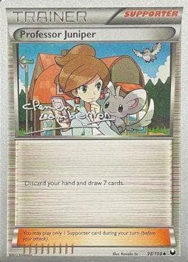 Carta Professor Juniper (09/19) do set World Championship 2013: Anguille Sous Roche — Pokémon TCG | Bynx