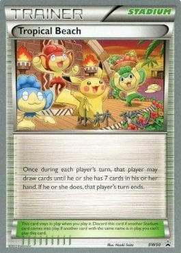 Carta Tropical Beach (18/24) do set World Championship 2014: Plasma Power — Pokémon TCG | Bynx