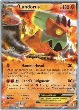 Carta Landorus-EX (01/22) do set World Championship 2015: The Flying Hammer — Pokémon TCG | Bynx