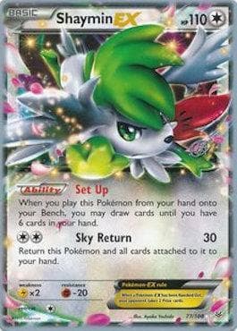 Carta Shaymin-EX (06/22) do set World Championship 2015: The Flying Hammer — Pokémon TCG | Bynx