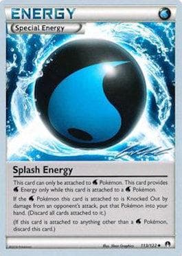 Carta Splash Energy (20/21) do set World Championship 2016: Ninja Blitz — Pokémon TCG | Bynx