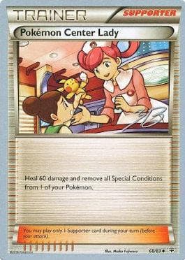 Carta Dama do Centro Pokémon / Pokémon Center Lady (17/24) 17/24 — Pokémon TCG | Bynx
