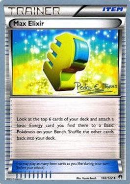 Carta Max Elixir (09/21) do set World Championship 2018: Dragones y Sombras — Pokémon TCG | Bynx