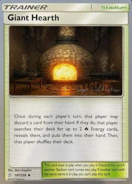 Carta Giant Hearth (13/19) do set World Championship 2019: Fire Box — Pokémon TCG | Bynx