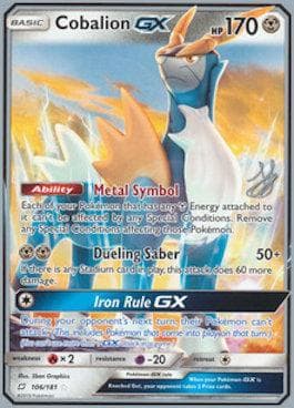 Carta Cobalion-GX (03/25) do set World Championship 2019: Perfection — Pokémon TCG | Bynx