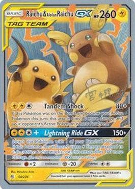 Carta Raichu e Alolan Raichu — Pokémon TCG | Bynx