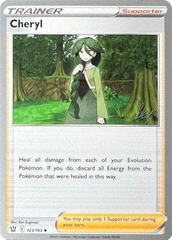 Carta Cheryl (012/030) do set Liga BR — 22C — Pokémon TCG | Bynx