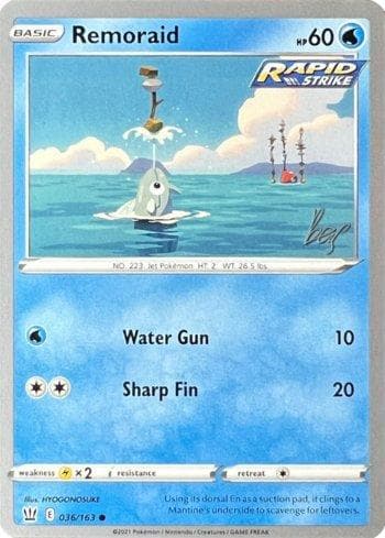 Carta Remoraid (008/030) do set Liga BR — 22C — Pokémon TCG | Bynx