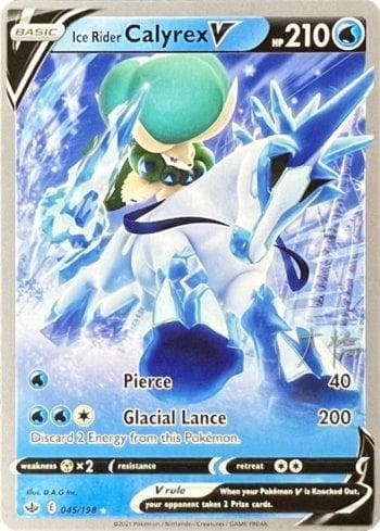Carta Ice Rider Calyrex-V (007/030) do set Liga BR — 22D — Pokémon TCG | Bynx