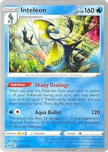 Carta Inteleon (003/030) do set Liga BR — 22D — Pokémon TCG | Bynx