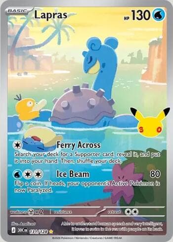 Lapras 131/128 — 30th Celebration