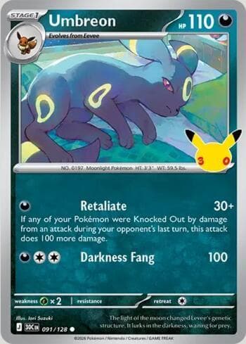 Umbreon 091 — 30th Celebration